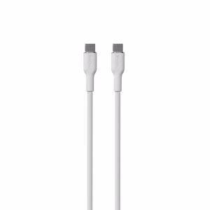 Puro Soft USB-C–USB-C -kaapeli, 1.5 m, 60 W, valkoinen