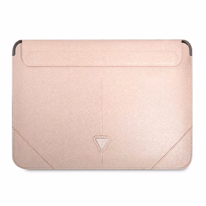 Guess Saffiano Triangle Logo suojakuori 16 tuuman kannettavalle - vaaleanpunainen