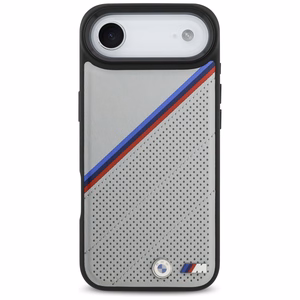 BMW M Tricolor Metal Logo MagSafe Suojakuori iPhone 17 Air:lle - Harmaa