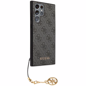 Guess 4G Charms Collection -kotelo Samsung Galaxy S24 Ultra - musta
