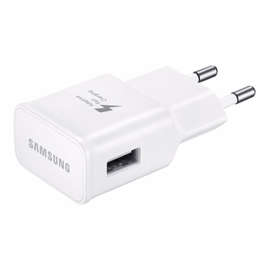 Laturi Samsung TA200NWE, valkoinen 15W (pakkauksen kanssa) + Type-C-kaapeli / 100 % aito /