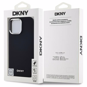 DKNY Plain Logo MagSafe iPhone 14 Pro Max:lle Suojakuori - Musta