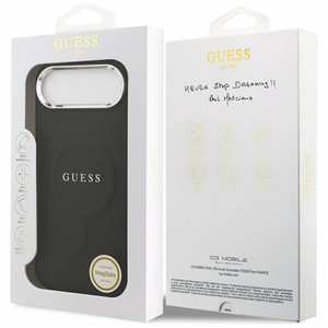 Guess Classic Logo MagSafe Suojakuori iPhone Air:lle musta