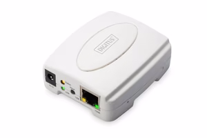 Digitus DN-13003-2 – 1-port USB 2.0 print server, RJ45 to USB-A, white