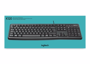 Logitech/LOGI K120 for Business langallinen USB-näppäimistö, International (US), musta OEM