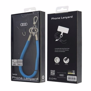 Audi universaali puhelinhihna 28cm 8mm sininen AU-HSL8-R8/D1-BE
