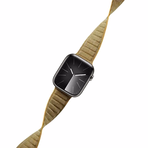 Crong Melange magnetic strap for Apple Watch 38 / 40 / 41 mm and 42 mm (Series 10 / 11), yellow melange