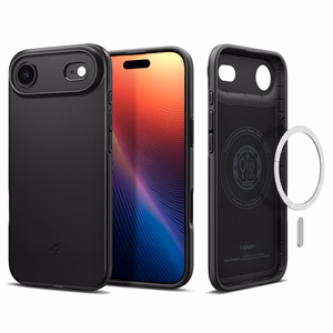 Spigen Thin Fit Mag Magsafe Suojakuori iPhone 17 Air:lle musta