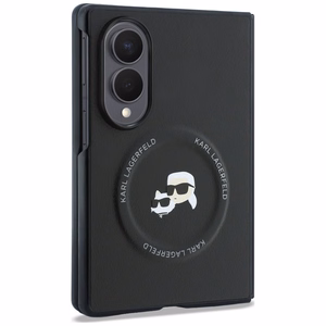 Musta Karl Lagerfeld Karl & Choupette Pins MagSafe -suojakuori Samsung Galaxy Z Fold8 -mallille