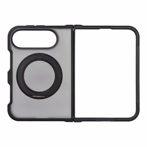 Musta Forcell F-Protect 4sD-i Smoke Hybrid Kickstand Premium suojakuori iPhone Duo -puhelimelle, MagSafe-yhteensopiva