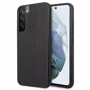 AMG Carbon Stripe&Embossed Kotelo Samsung Galaxy S22+ - musta