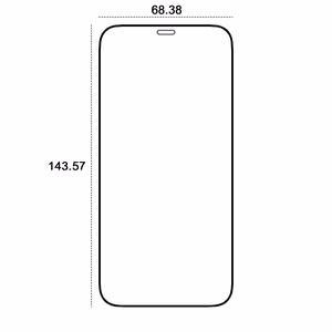 Etteri karkaistu lasi 9D iPhone 12 / 12 Pro 6,1:lle