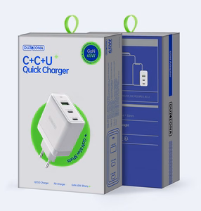 Dux Ducis Duzzona wall charger T1 GaN - USB + 2xType C - PD 65W white
