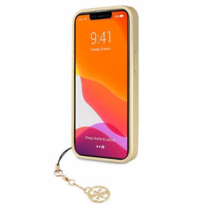 Guess 4G Charms Collection -kovakuori iPhone 13 Pro / 13 6.1" ruskea