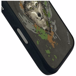 Nimmy Wolf MagSafe Suojakuori iPhone 16 Pro Max:lle - tummanharmaa