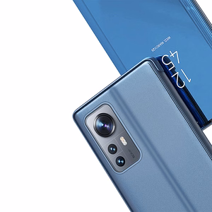Clear View Case kansi Xiaomi 12 Lite sininen flip kansi