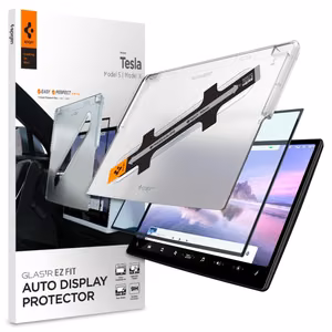 Spigen Glas.tR EZ Fit Tempered Glass for Tesla Model X 2022 / Model S 2021 - Black