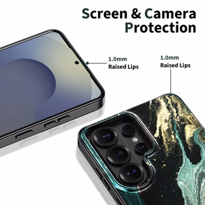 Tech-Protect Lamano MagSafe Suojakuori Samsung Galaxy S26 Ultra:lle - musta ja vihreä