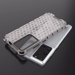 Honeycomb tapauksessa panssaroitu kansi geelirunko Samsung Galaxy S22 Ultra sininen