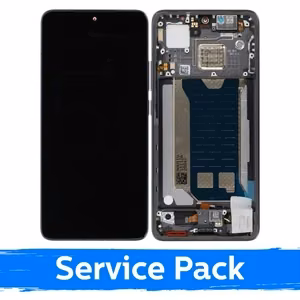LCD-näyttö yhteensopiva Xiaomi Poco F7 Pro 5G kehyksellä / musta / (Service Pack)