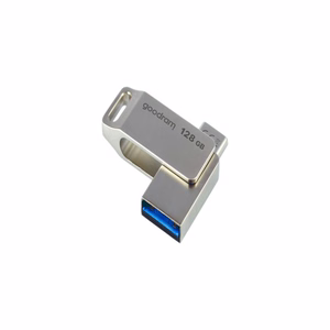 Goodram USB-muistitikku 128GB USB 3.2 ODA3 hopea TYPE-A+TYPE-C