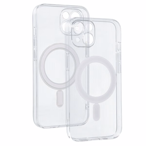 TEL PROTECT MagSilicone Suojakuori iPhone 14:lle läpinäkyvä