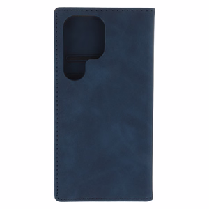 Smart Suede Suojakuori Samsung Galaxy S25 Ultralle laivastonsininen