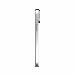 Moshi iGlaze suojakuori iPhone 14 Plus -laitteelle, MagSafe-yhteensopiva, läpinäkyvä Meteorite Gray -yksityiskohdilla