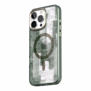 Moshi iGlaze MagSafe suojakuori iPhone 16 Pro -laitteelle, Sunlit Green -värinen