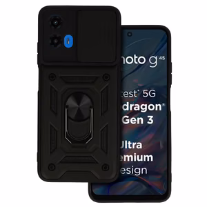 Slide Camera Armor Suojakuori Motorola Moto G35 5G:lle musta
