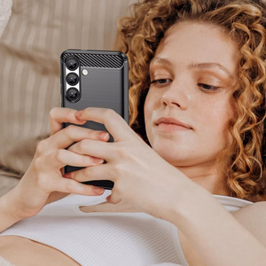 Carbon Case Flexible Silicone for Nothing Phone (3a) - Black