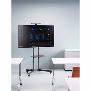 Manhattan TV & Monitor Mount, Trolley Stand, 1 screen, Screen Sizes: 37-65", Black, VESA 200x200 to 600x400mm, Max 40kg, LFD, Lifetime Warranty