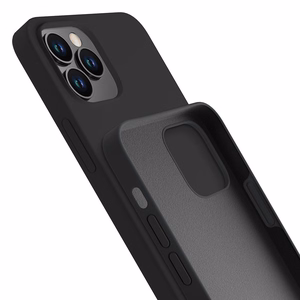 3mk Silicone Case iPhone 12 Pro Max:lle - musta