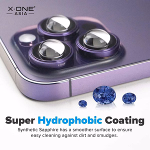 X-ONE Sapphire Camera Armor Pro iPhone 17:lle hopeinen