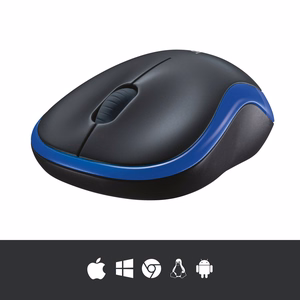 Langaton hiiri Logitech 2,4G 1000 dpi M185 sininen