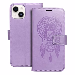 MEZZO Kirjasuojakuori iPhone 14:lle dreamcatcher violetti