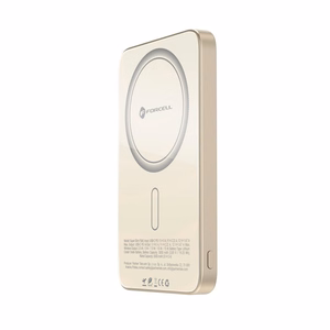 Varavirtalähde yhteensopiva MagSafen kanssa Forcell F-Energy SuperSlim F5K8 QC4.0 PD3.0 15W 5000 mAh titaaniaavikon värinen