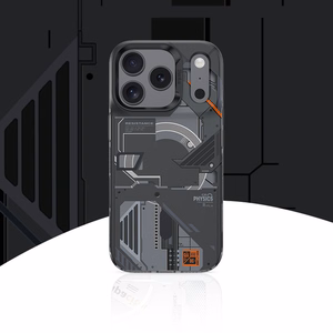 Benks Dynamic Magnetic Mecha -suojakuori (D070) Iphone 17 Pro Maxille, musta (kameran ohjauspainike)