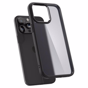 Spigen Ultra Hybrid iPhone 15 Pro Suojakuori - Kirkas Musta