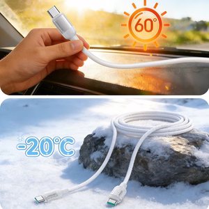 Joyroom S-A62 Lively Series 60W USB-C - USB-C kaapeli 1.2m - valkoinen