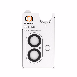 Tempered glass Tel Protect 3D Lens on camera for Iphone 17 transparent (lens 2 pieces)