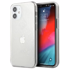 Guess GUHCP12S3D4GTR iPhone 12 mini 5.4" läpinäkyvä kovakotelo 4G 3D-kuvioinen kokoelma