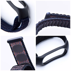 Nailonranneke XIAOMI Mi Band 5 / 6 / 7 musta (05)