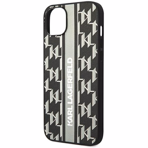 Karl Lagerfeld KLHCP14MPGKLSKG iPhone 14 Plus 6.7 "hardcase gray / gray Monogram Stripe