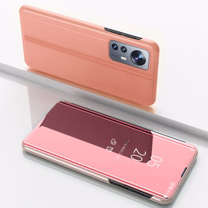 Clear View Case kansi Xiaomi 12 Lite kansi läppä vaaleanpunainen