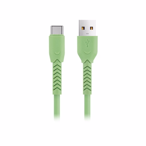 Maxlife MXUC-04 cable USB - USB-C 1,0 m 3A green