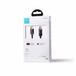 Joyroom A4 USB-C / Lightning Kaapeli 20W 1.2m näytöllä - musta