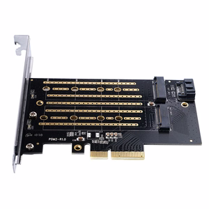 Orico PDM2 PCIe-laajennuskortti 3.0 ×4 M.2 NVMe- ja SATA-asemille – musta