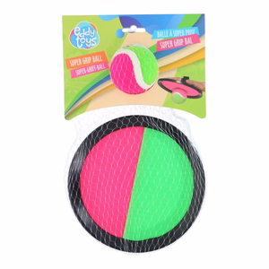 Eddy Toys Super Grip 2-osainen pallonheittosetti tarrapintaisella kiinniottokiekolla