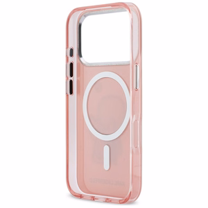 Karl Lagerfeld Karl & Choupette Back MagSafe -suojakuori iPhone 17 Pro:lle vaaleanpunainen
